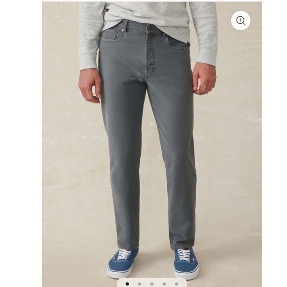 Faherty Stretch Terry 5-Pocket Athletic Fit Pant 33x32 streetwear staple